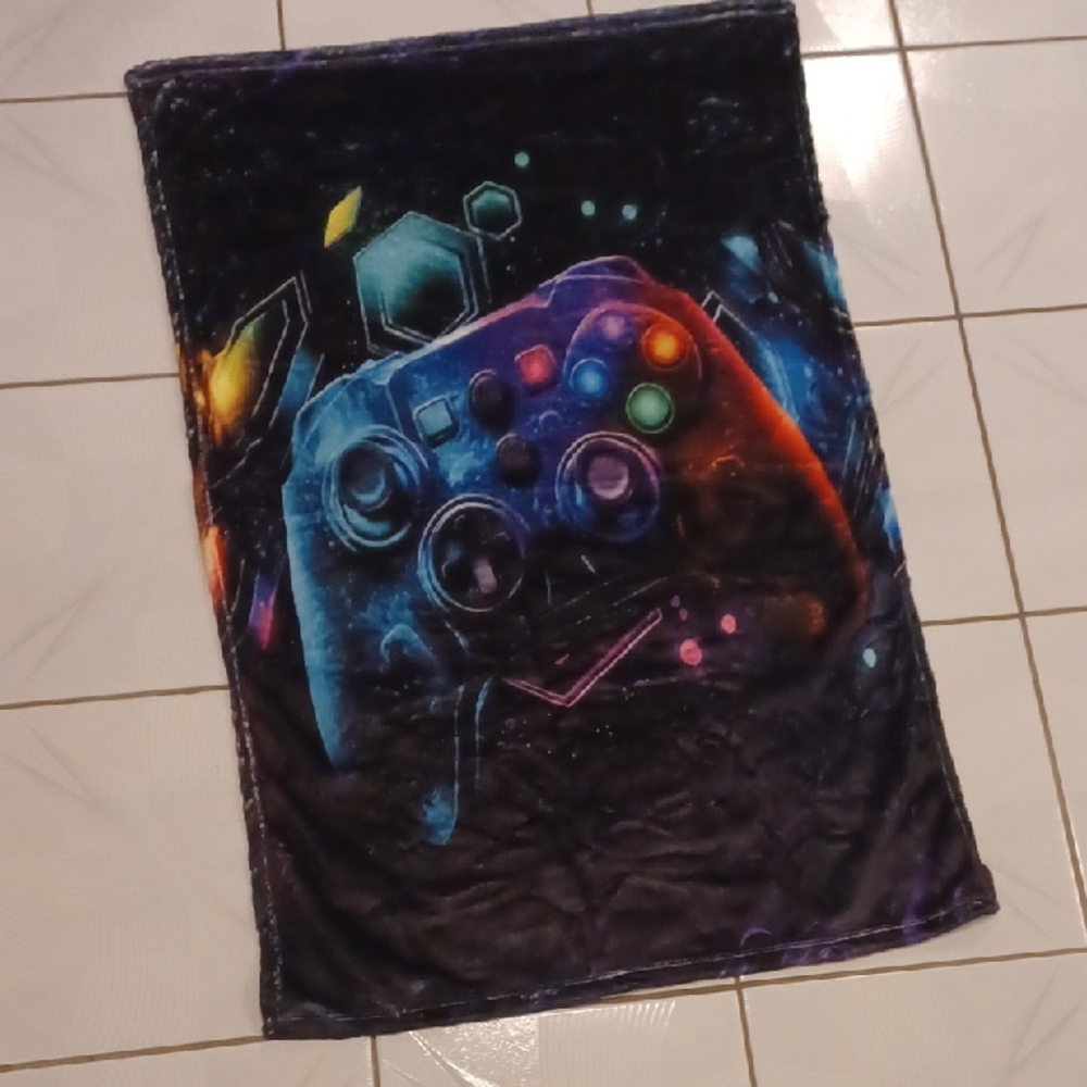4/$60 Small Gaming Console Controller Blanket - Personal/Crib Size